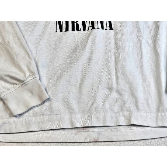 Nirvana Graphic Long Sleeve Tee Relaxed Fit By H&M- READ - Picture 5 of 12